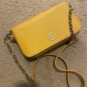 Tory Burch crossbody yellow - barely used